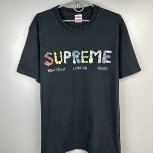 Supreme Rocks Tee New York London Paris t Shirt